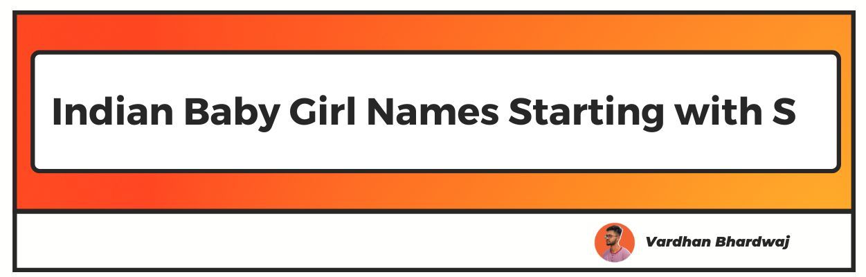 Indian Baby Girl Names Starting with S -min