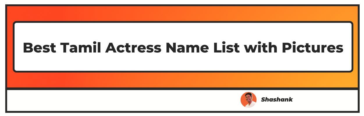 tamil actress name list with pictures