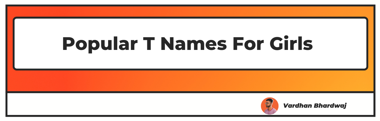 Popular T Names For Girls