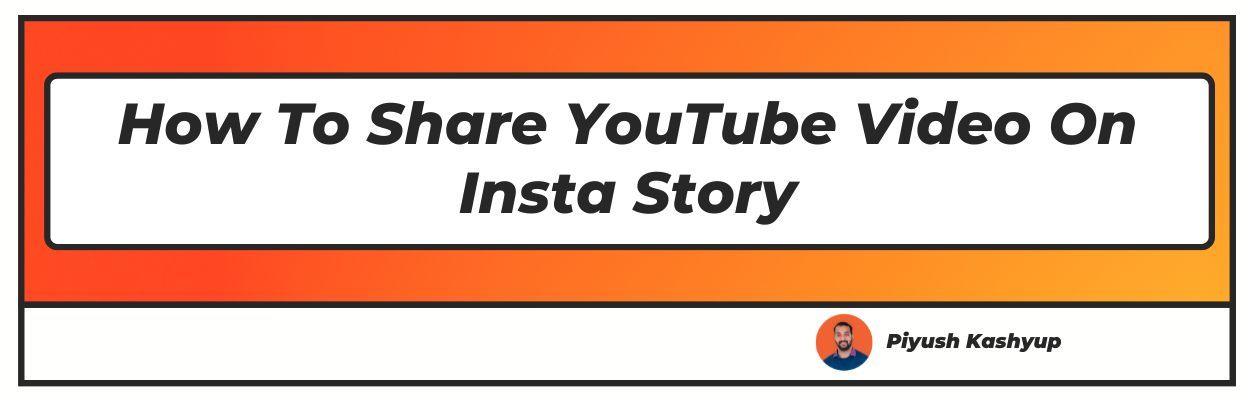 how to share youtube video on insta story
