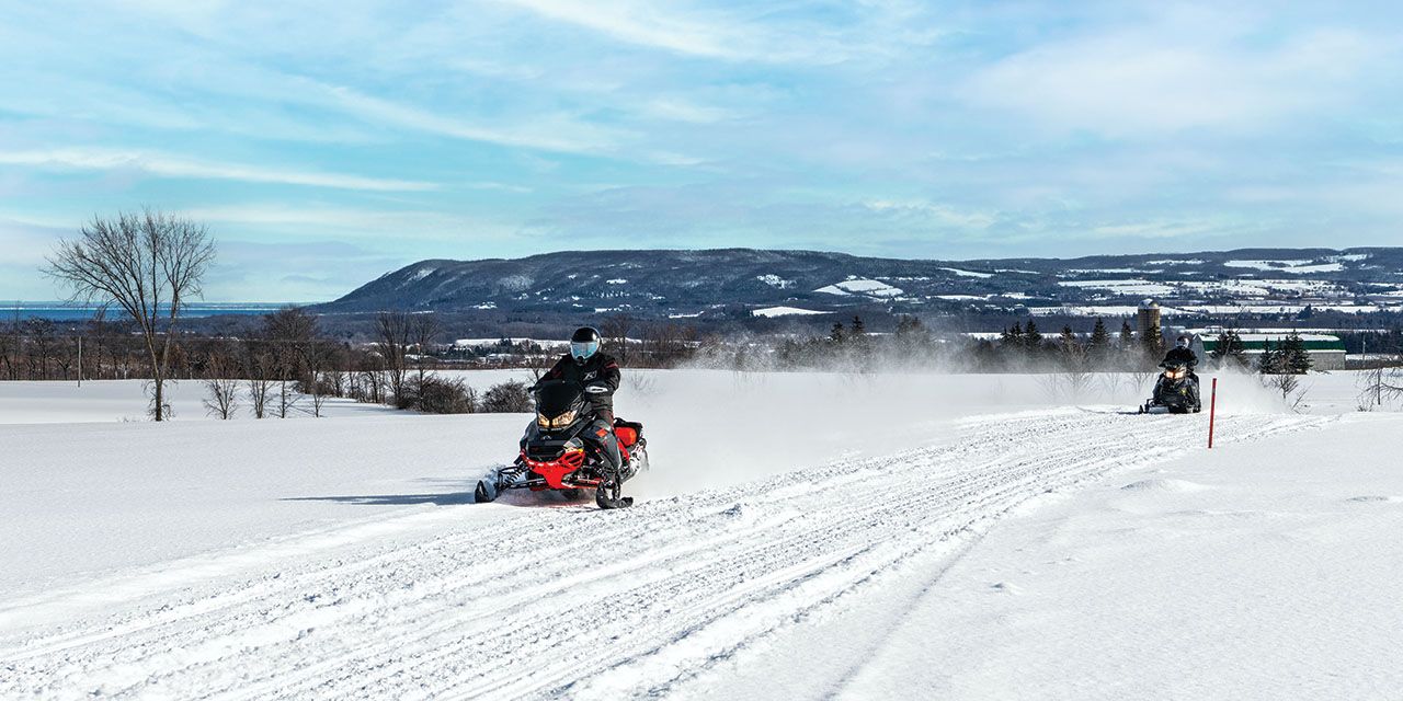 Local Snowmobiling: Frozen Highways