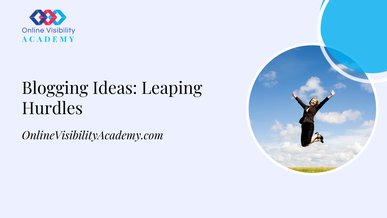 blogging ideas leaping hurdles