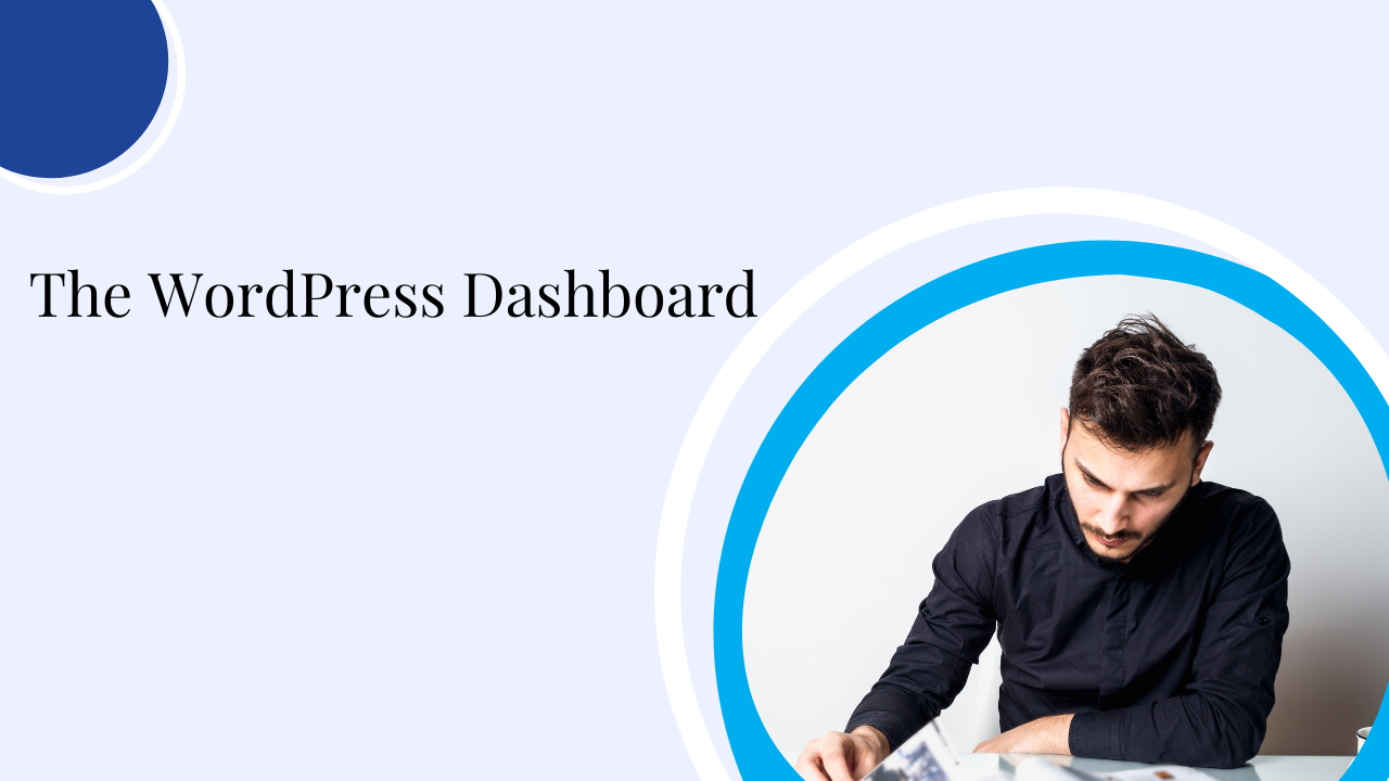 the wordpress dashboard