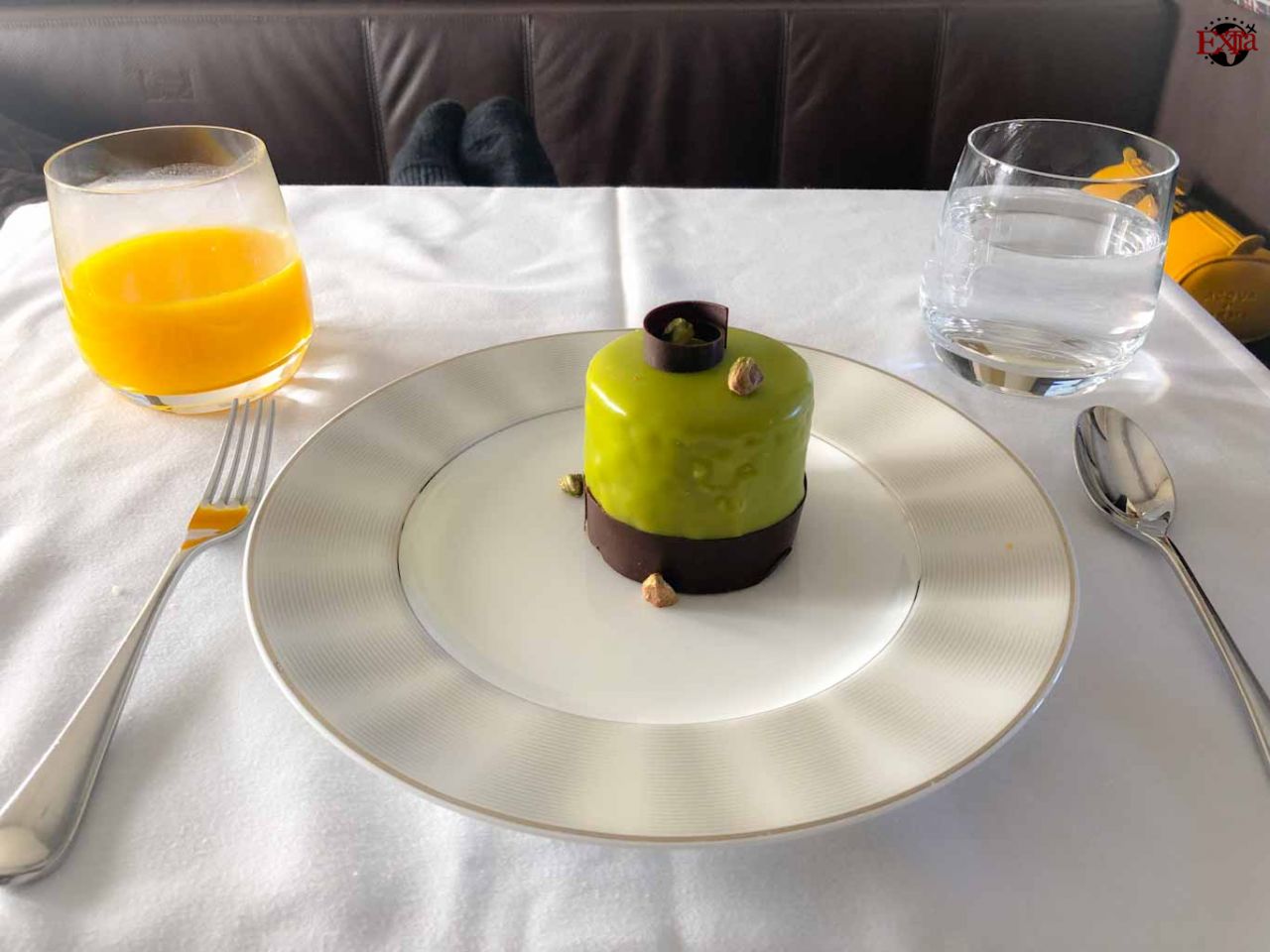 Etihad Airways First Class Dessert