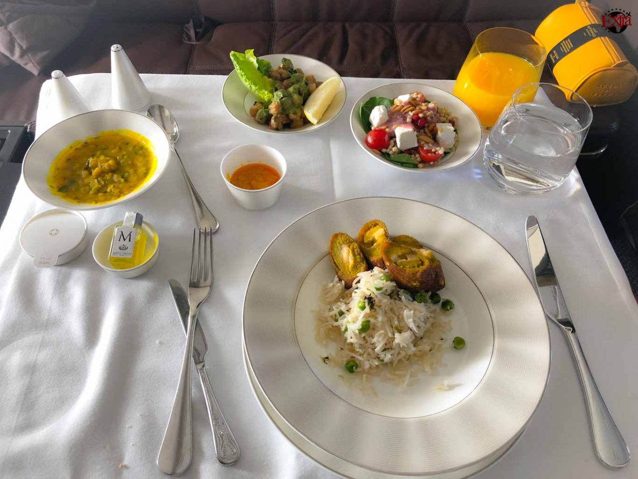 Etihad Airways First Class Main Food