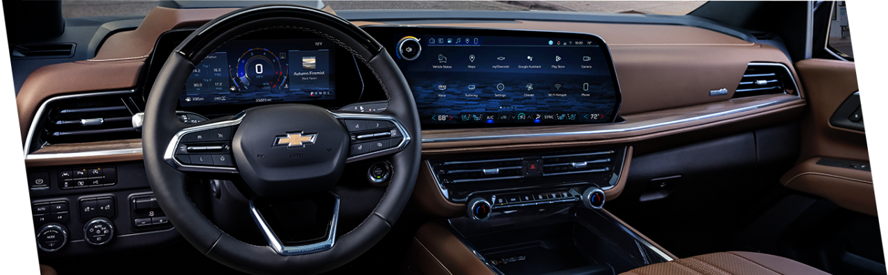 Car Technology Trends at CMA Chevrolet of Martinsburg in Martinsburg, WV | Interior of a 2024 Chevrolet Suburban High Country 