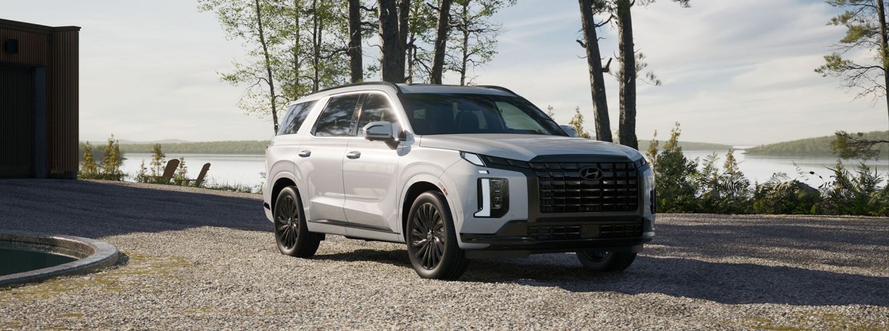 All-New 2025 Hyundai Palisade at Delaney Hyundai of Dubois | white 2025 Hyundai Palisade parked outside