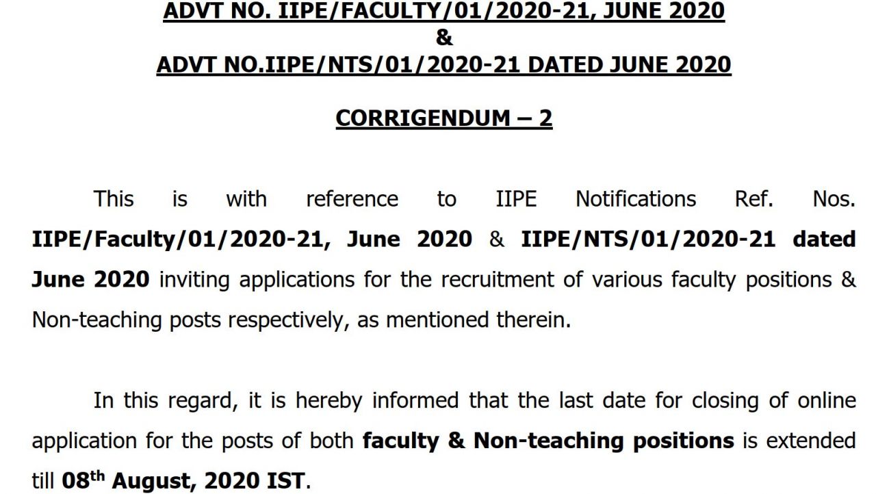 iipe recruitment