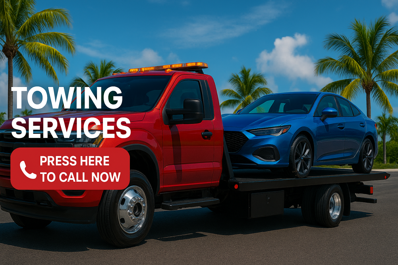 towing service banner call now