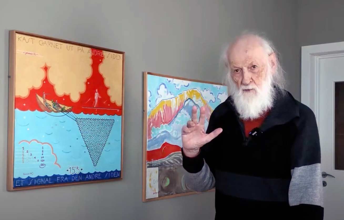 Fiskefangsten, maleri av Bodvar Schjelderup