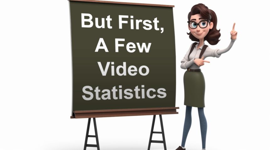 But First, A Few Video Statistics.