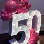 50 inch LED marquee number balloon design