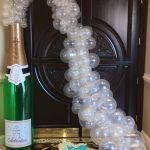 Champagne Bottle Balloon Garland