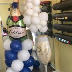 Champagne balloon overflow
