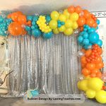 colorful garland balloon design