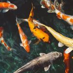 A 50-million-year-old fossil captures a swimming school of fish