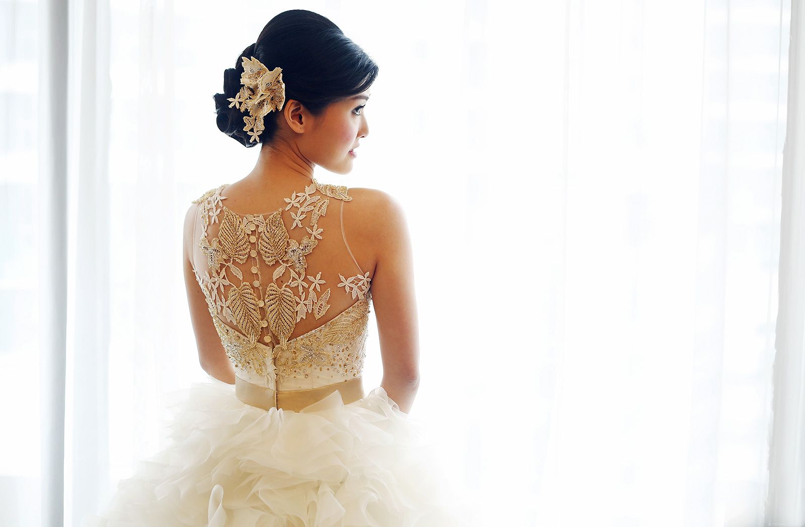 Gold Wedding dress | Wedding Dresses & Evening Gowns by Anna Skoblikova