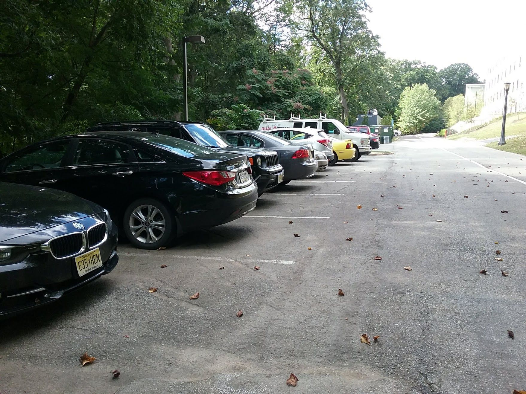 Students express their issues with the limited parking on campus.  Photo captured by Maria Lattanze