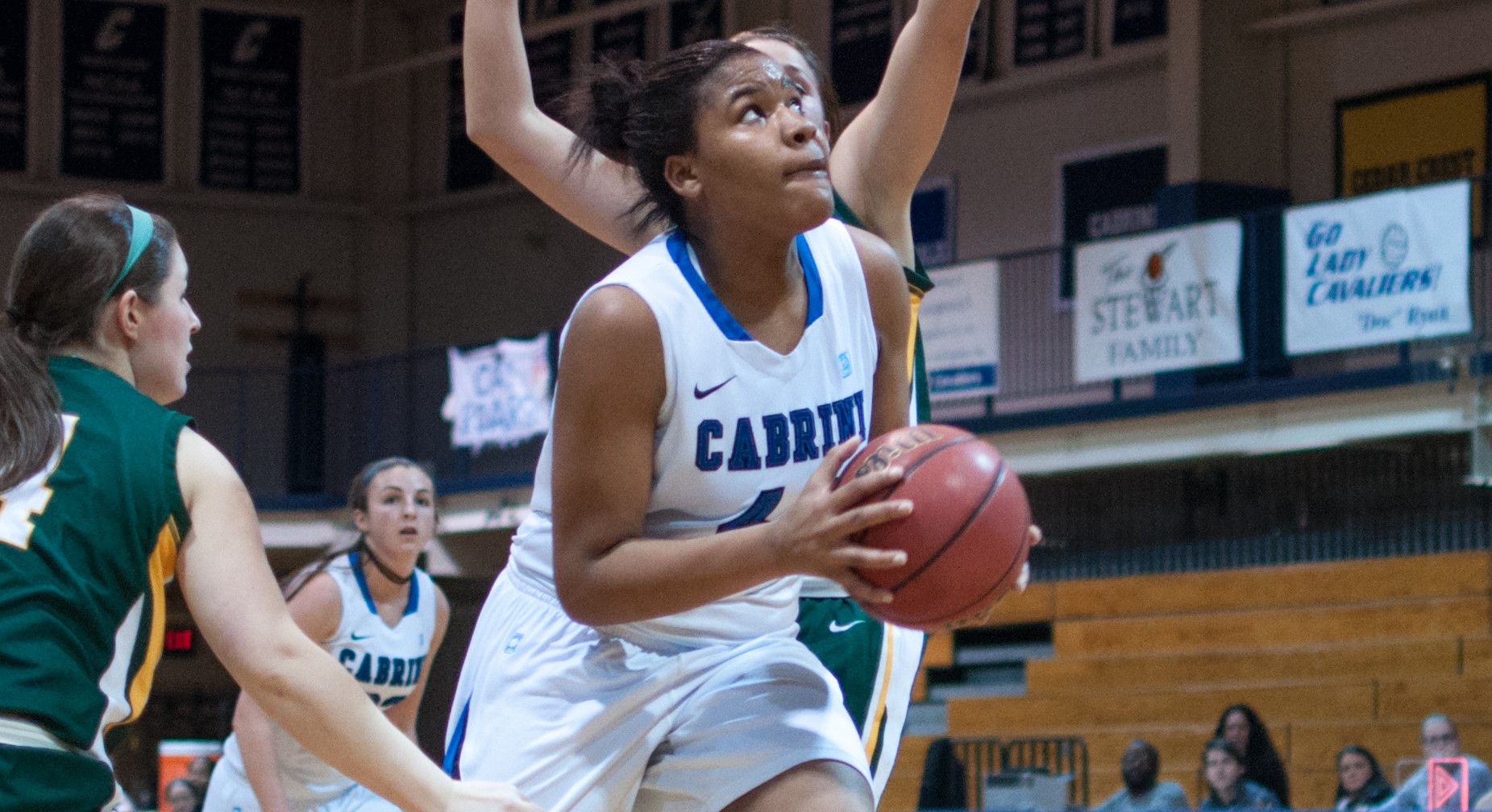 Amber Keys was one point shy of her career-high 20 points in the Cavs loss against Marywood. (Dan Luner/Photo Editor)