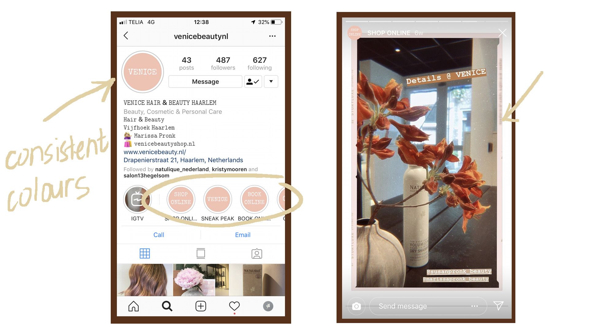 instagram stories visual identity hairdresser visual identity of a hairdresser on instagram