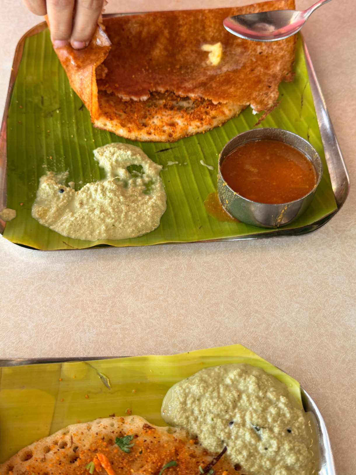 breakfast on Day 1 near Sira. Blog by Amar Vyas