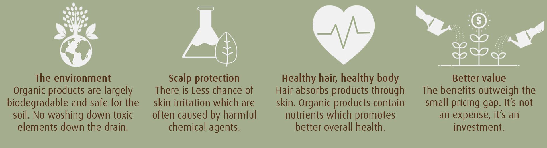 Organic haircare benefits