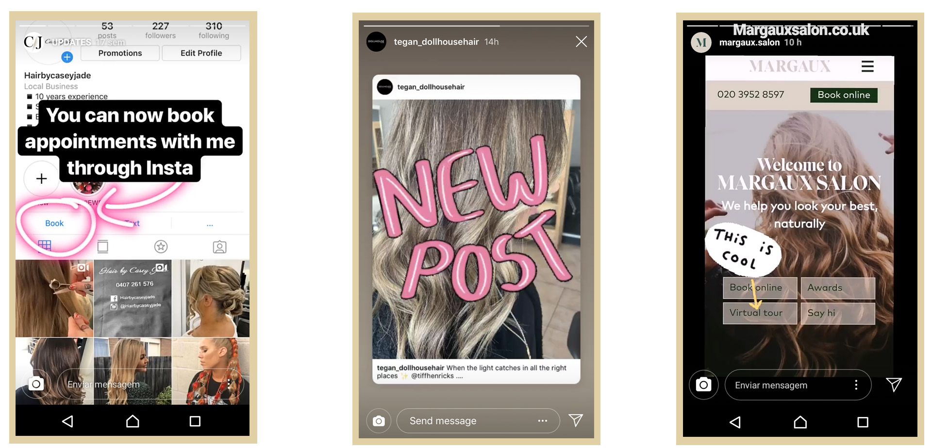 Instagram stories call to action calling for action on instagram stories