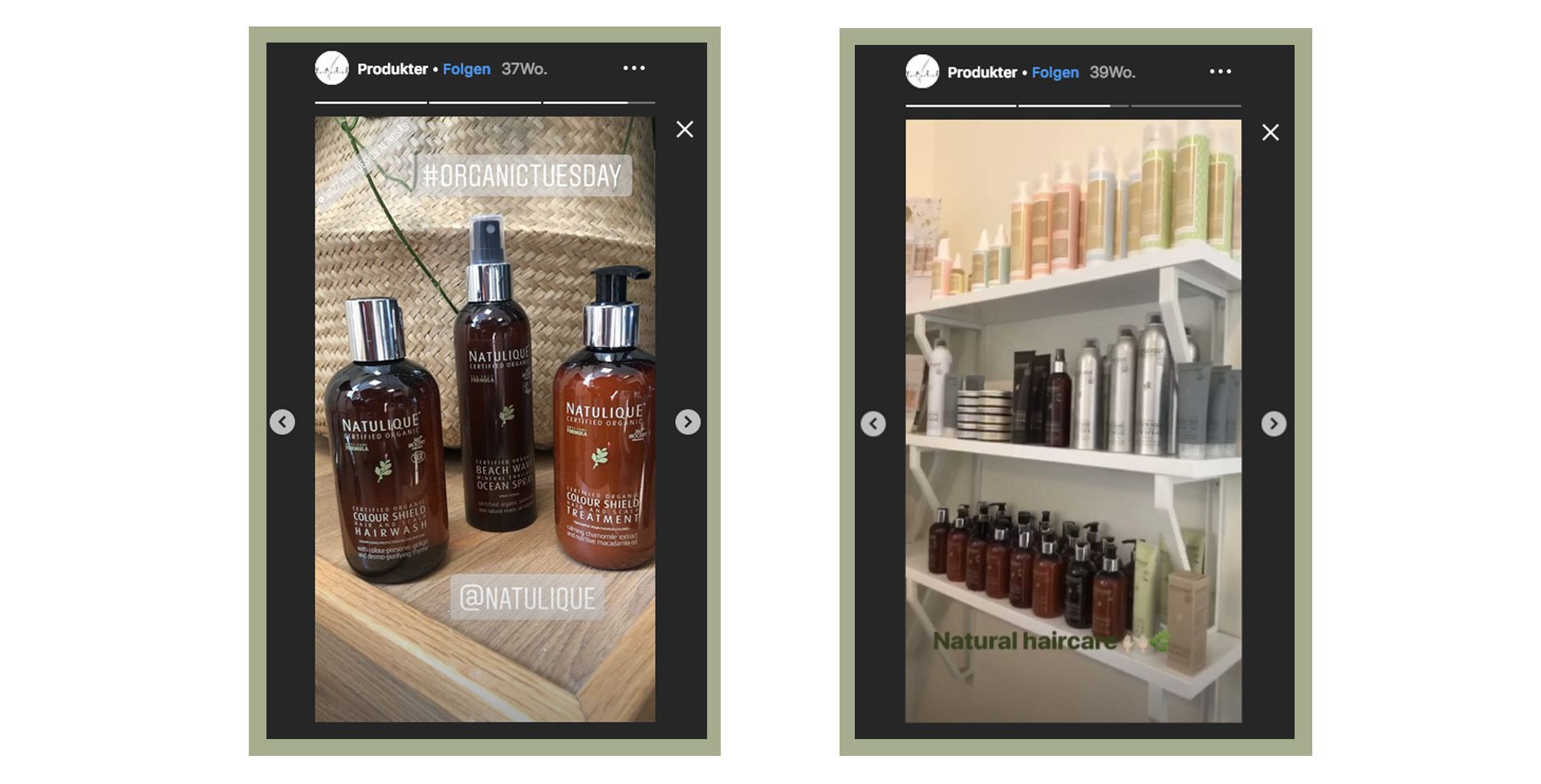 instagram stories hair salon products a hair salon presenting natural hair products on instagram stories