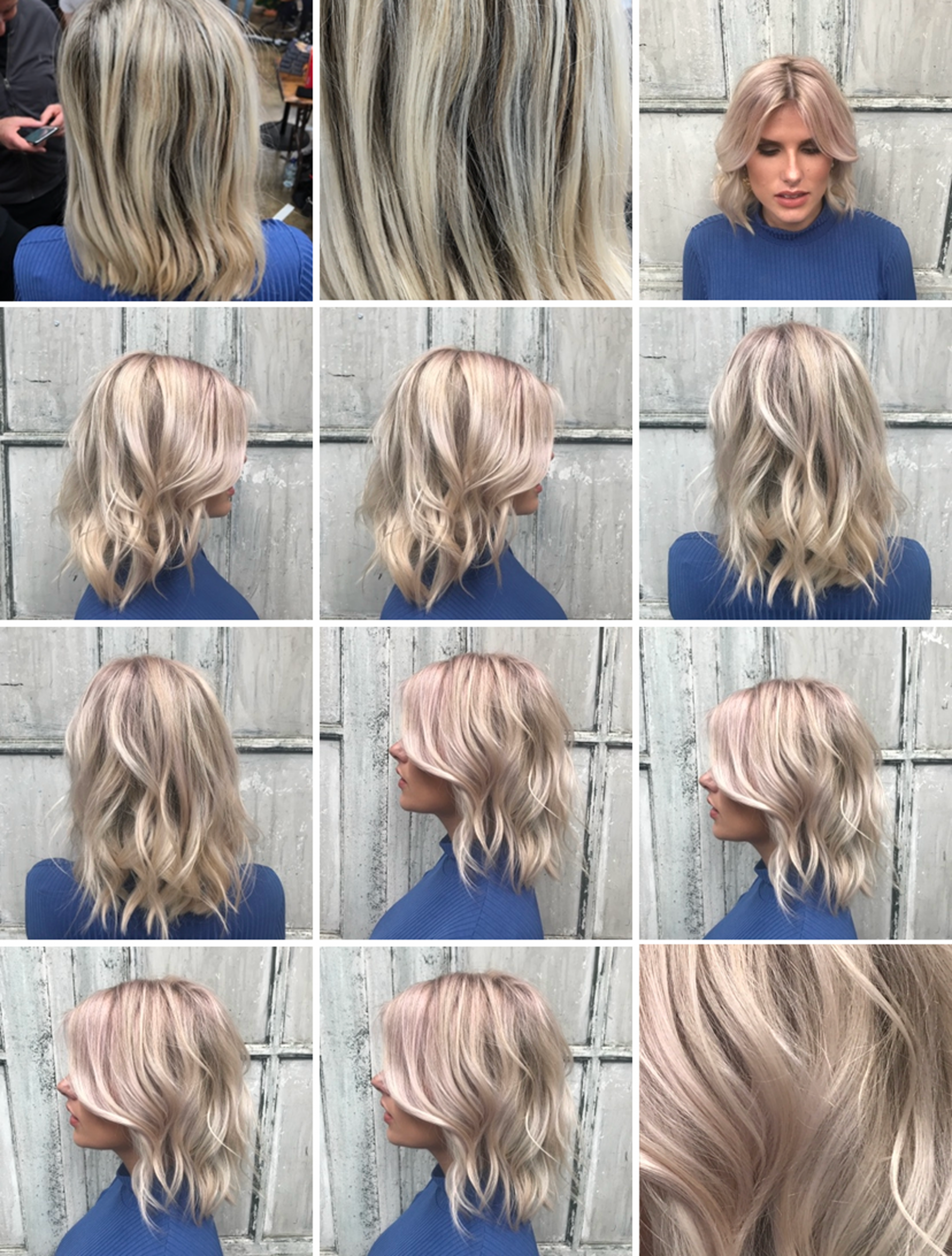 forbeforeandafter multiple before and after hair pictures of blonde girl