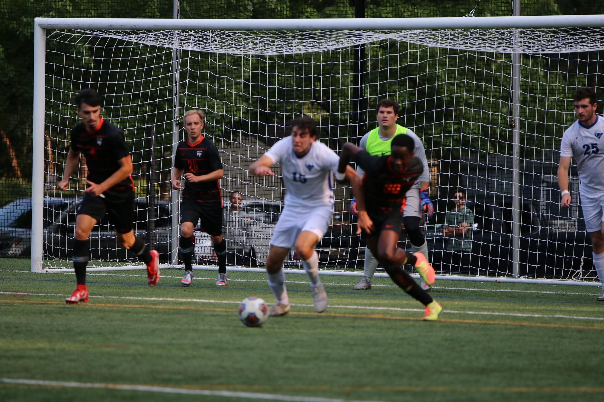 Photo by Cabrini Athletics. Matt Duddy competing in a soccer game.