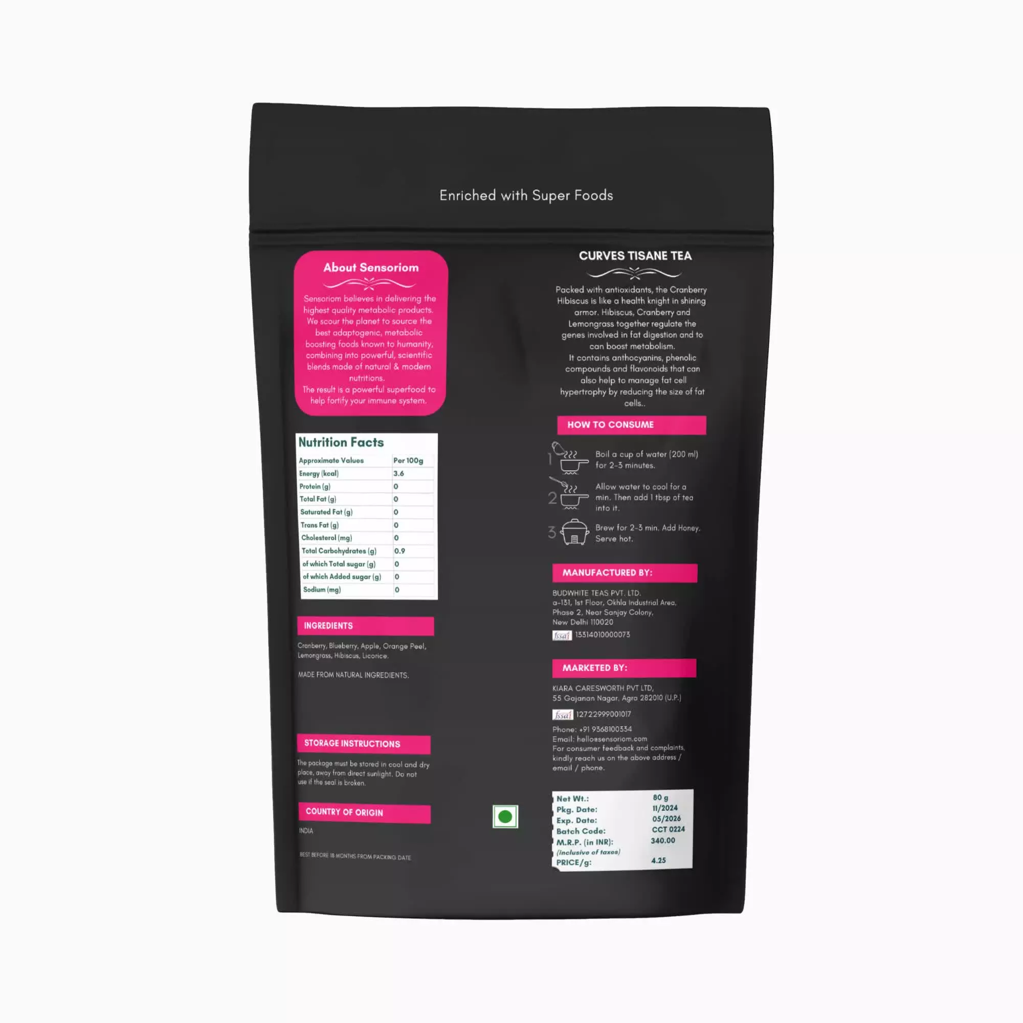 Sensoriom Curves herbal tea