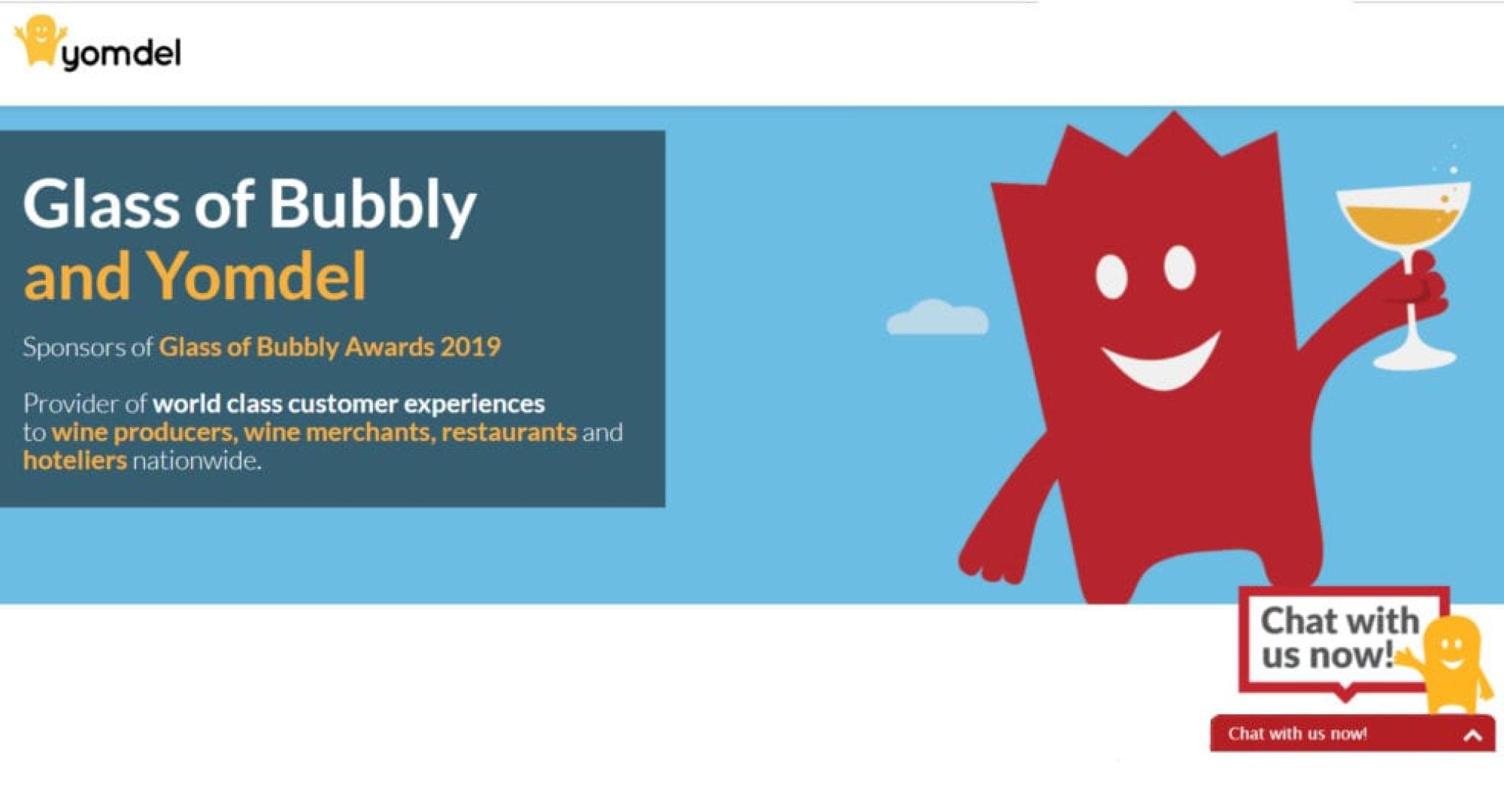 Glass of Bubbly Awards sponsors Yomdel explain about increasing LEADS & INCOME
