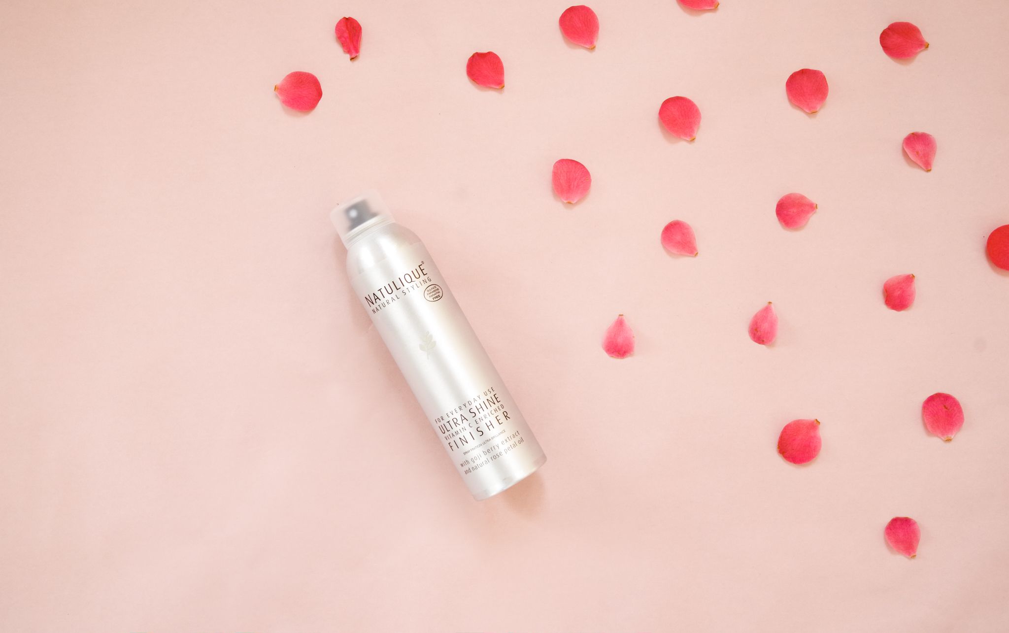 ultra shine finisher on pinky background by Natulique Natulique Ultra shine finisher