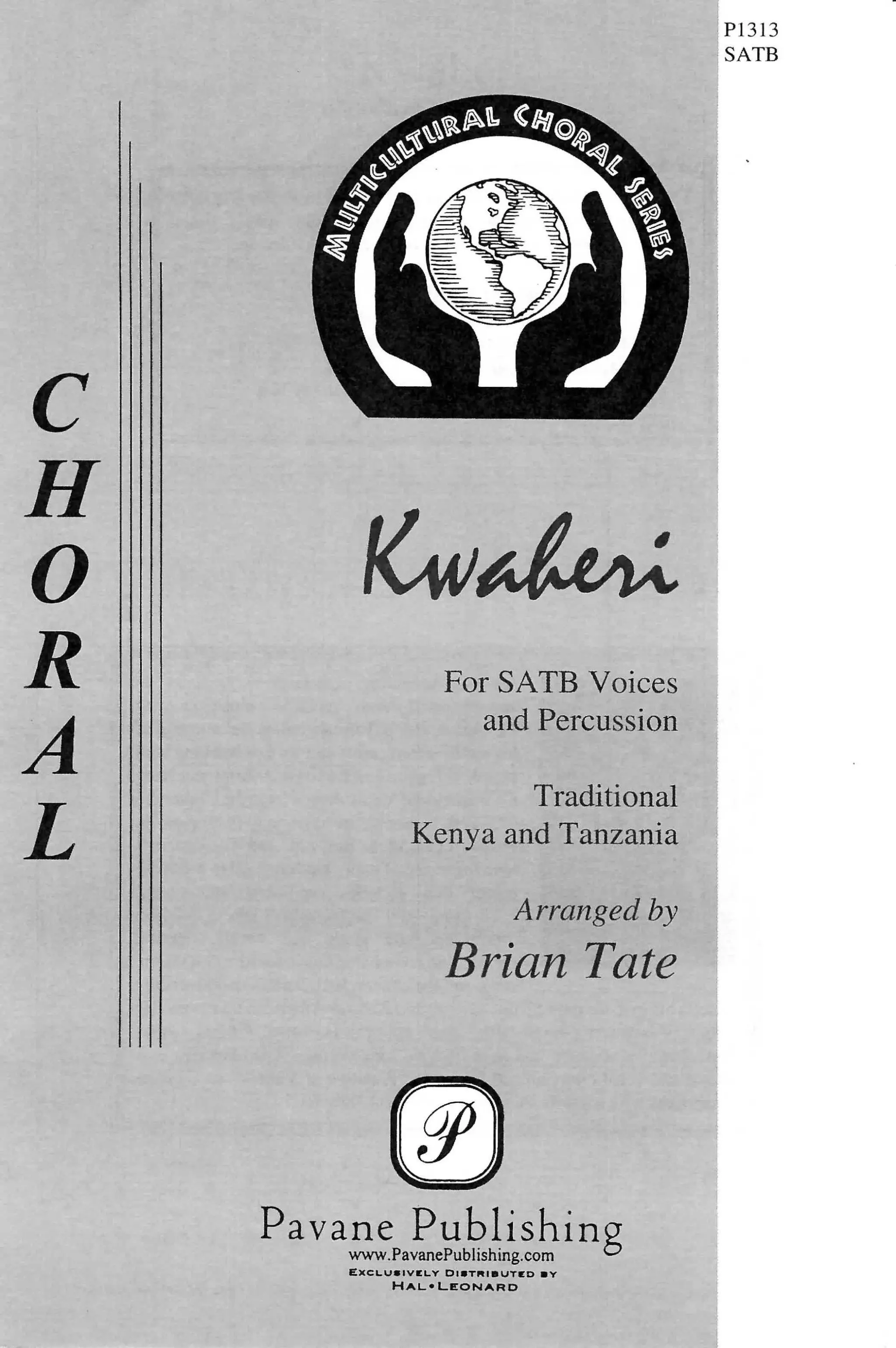 Kwaheri Satb Choral Score Pavane Publishing