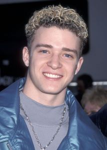 Creative Commons Justin Timberlake's infamous frosted hair is a trend of the 90s that can stay in that decade. 