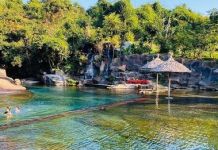 Dòng suối mát ẩn mình dưới chân núi Bạch Mã