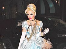 Gwen Stefani in Cinderella for Halloween in Brentwood at Kate Hudson party  Oct 28, 2011 X17online.com