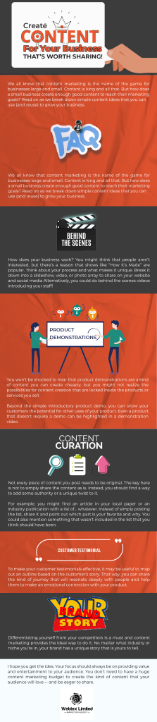 Content Worth Sharing Infographic