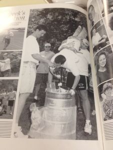 Woodcrest  Yearbook  1996 photo from senior week. Should the campus bring back spring fling and other activities students want? 