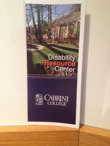 Jessica Paradysz/Perspectives Editor Disabilities Resource Center pamphlet located outside the center. 