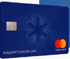 screen shot of a walmart credit card