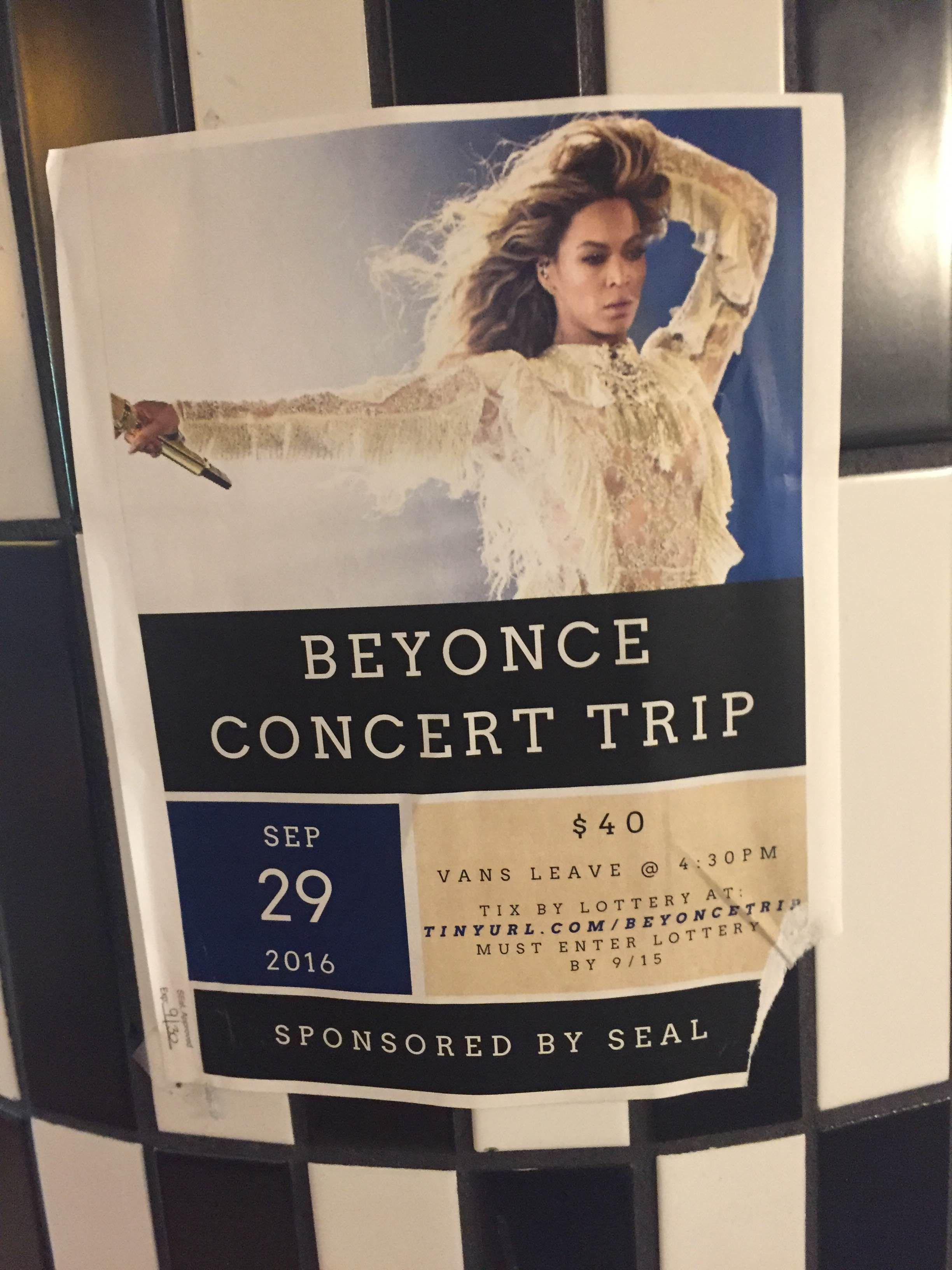 Beyoncé ticket winner returns tickets to SEAL Loquitur