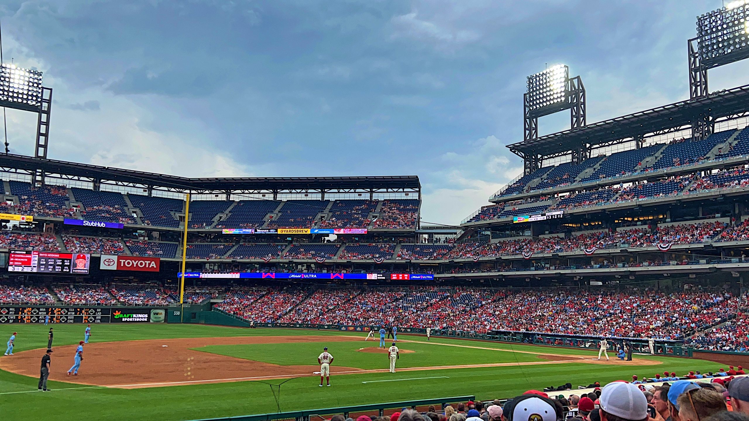 Phillies playing at Citizens Bank Park. Photo by Madison Gugel.