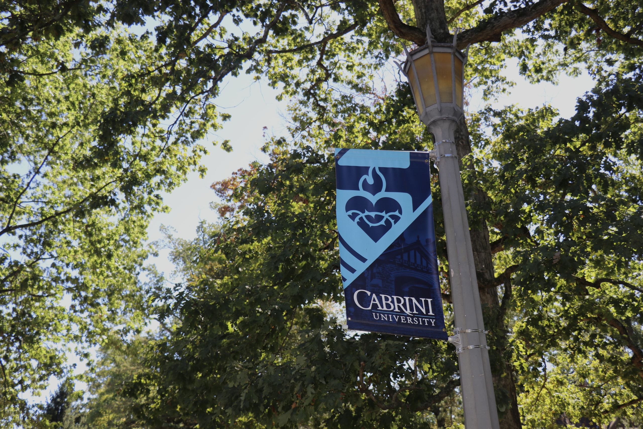Cabrini University and a symbol of their mission: "education of the heart."
Photo by Erica Zebrowski. 