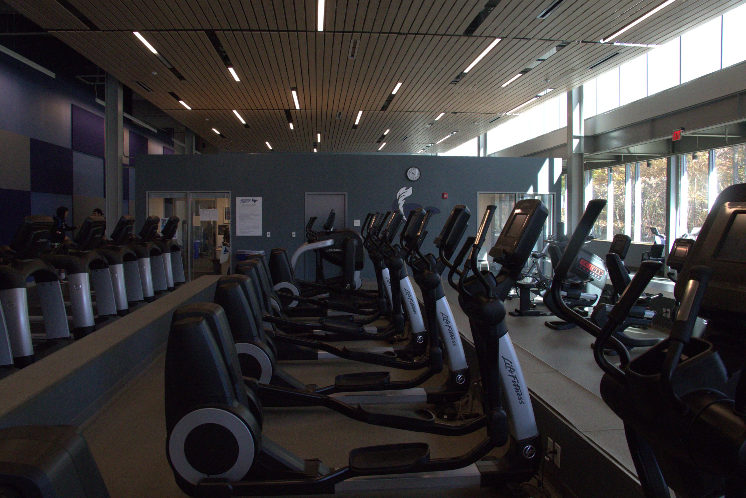 Cabrini's fitness center, located on the upper level of the Dixon Center. Photo by Ryan Byars.