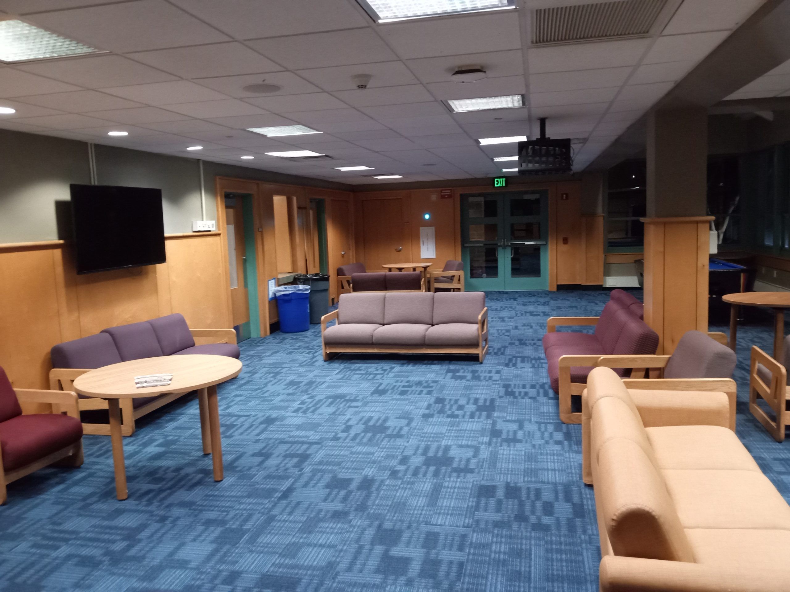 Lounge in residence hall