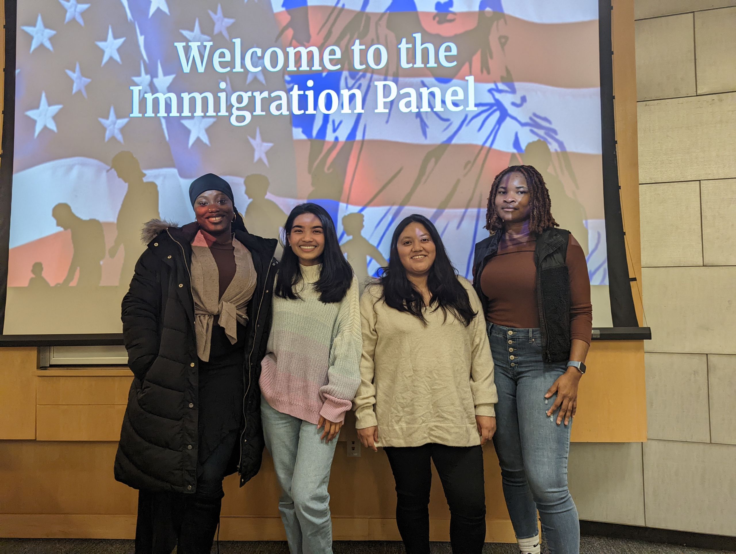 Cabrini's Immigration Panel. Photo by Jedidah Antwi.