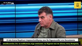 Βαξεβάνης: Το καθεστώς είχε απλώσει τα δίχτυα παρακολούθησης σε όλους τους Θεσμούς