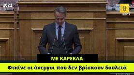 Μητσοτάκης: Φταίνε οι άνεργοι που δεν βρίσκουν δουλειά