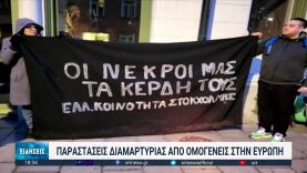 Ομογενείς της Ευρώπης διαμαρτύρονται για την τραγωδία στα Τέμπη | 07/03/2023 | ΕΡΤ